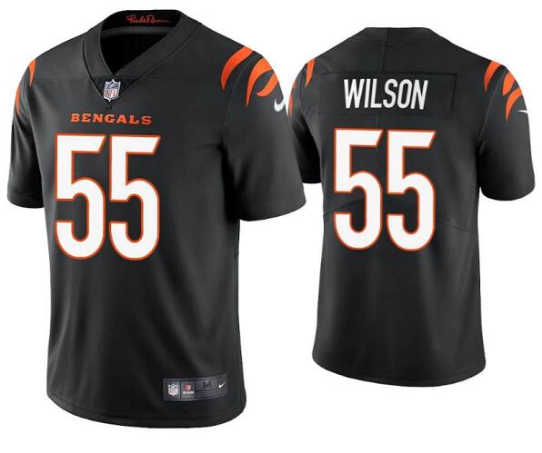 Youth Cincinnati Bengals #55 Logan Wilson Black Vapor Untouchable Limited Stitched Jersey